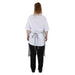 Whites Butchers Stripe Bib Apron Grey/White Whites Chefs Clothing