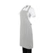 Whites Butchers Stripe Bib Apron Grey/White Whites Chefs Clothing