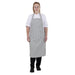 Whites Butchers Stripe Bib Apron Grey/White Whites Chefs Clothing