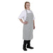 Whites Butchers Stripe Bib Apron Grey/White Whites Chefs Clothing