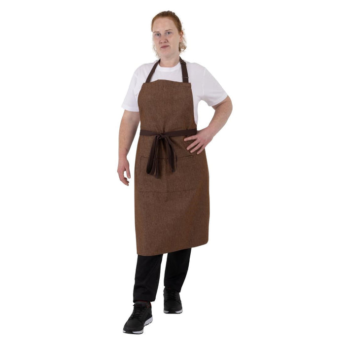 Southside Bib Apron Denim Tan Southside