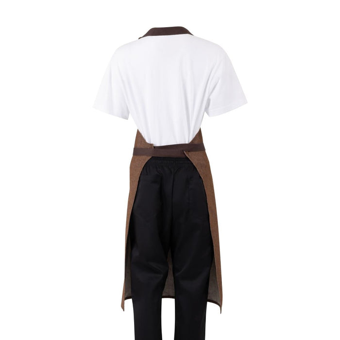 Southside Bib Apron Denim Tan Southside