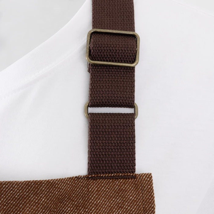 Southside Bib Apron Denim Tan Southside