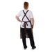 Southside X-Cross Back Bib Apron Denim Tan Southside