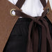 Southside X-Cross Back Bib Apron Denim Tan Southside