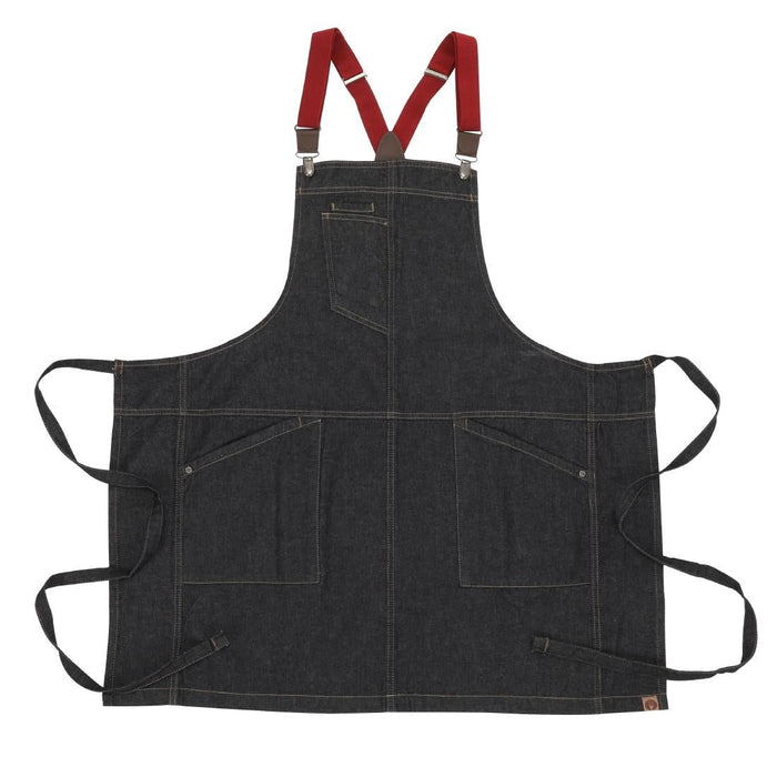Chef Works Berkley Short Bib Apron Indigo Chef Works