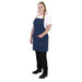Southside Short Length Bib Apron Denim Blue with Tan Ties Southside