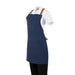 Southside Short Length X-Cross Back Bib Apron Denim Blue with Tan Ties Southside