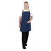 Southside Short Length X-Cross Back Bib Apron Denim Blue with Tan Ties Southside