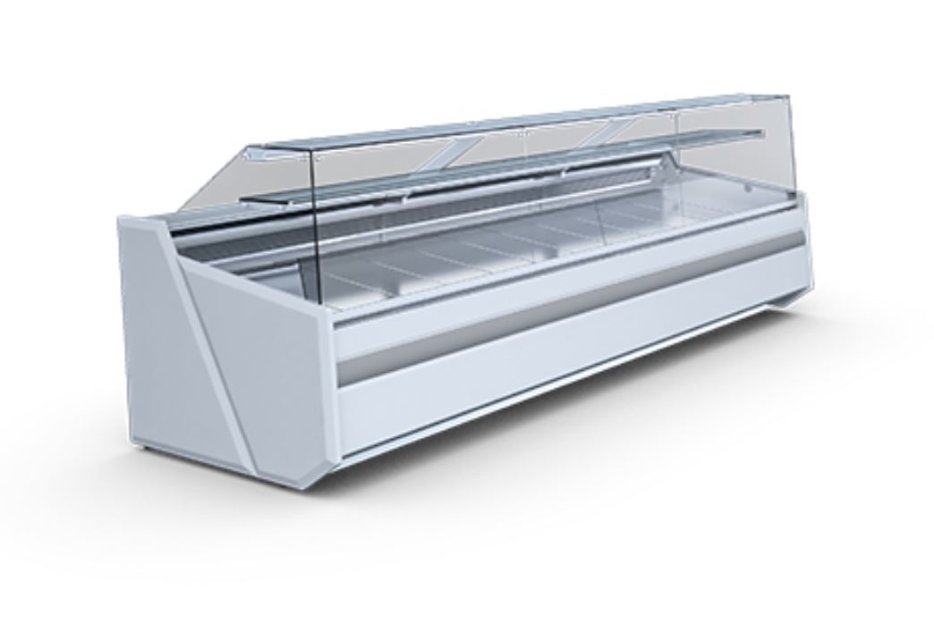 Igloo BA200 Luzon White Serve Over Glass Front Counter - W1020mm