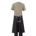 Southside Cotton Canvas Bistro Apron Black Southside