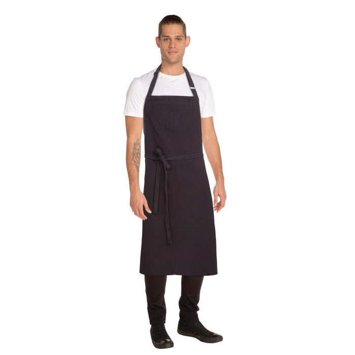 Chef Works Urban Rockford Canvas Wide Bib Apron Steel Grey Chef Works Urban