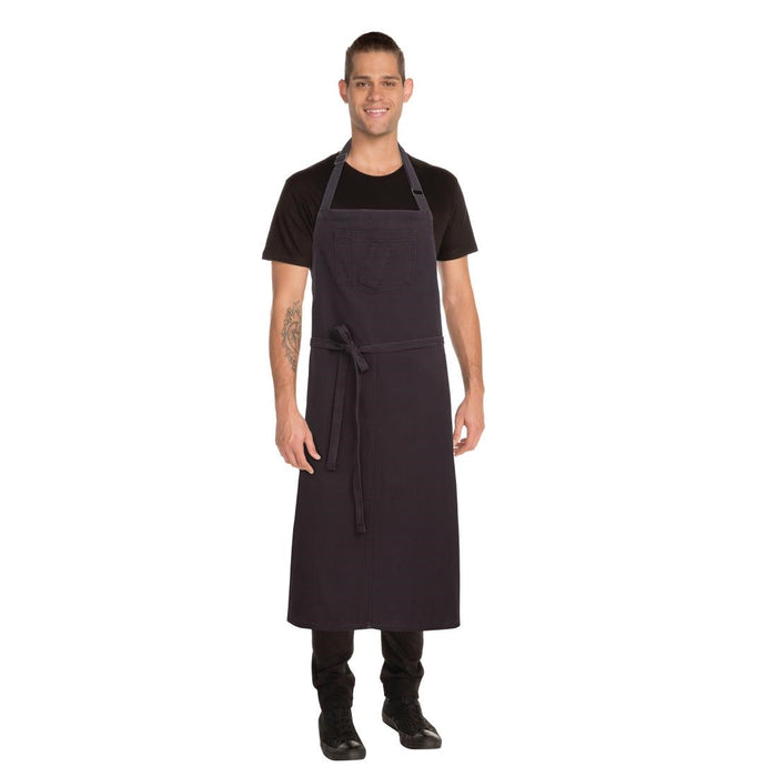 Chef Works Urban Rockford Canvas Wide Bib Apron Steel Grey Chef Works Urban
