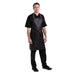 Chef Works Urban Wet Look Boulder Bib Apron Black and Brown Chef Works Urban