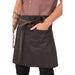 Chef Works Urban Wet Look Boulder Half Bistro Apron Brown Black Chef Works Urban