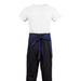 Whites Short Bistro Apron Navy Blue Whites Chefs Clothing