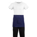 Whites Short Bistro Apron Navy Blue Whites Chefs Clothing
