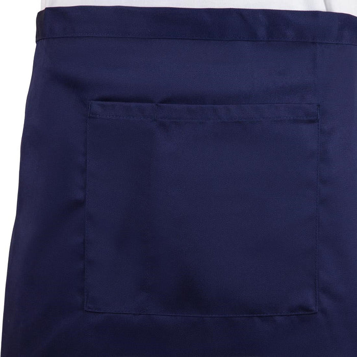 Whites Short Bistro Apron Navy Blue Whites Chefs Clothing