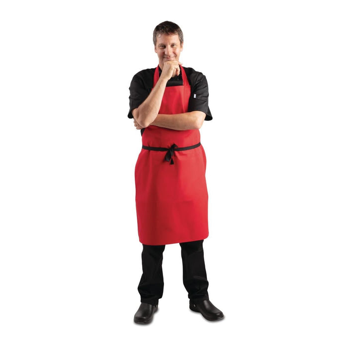 Whites Bib Apron Red Whites Chefs Clothing