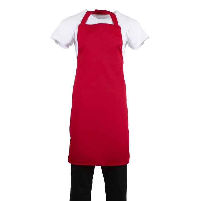 Whites Bib Apron Red Whites Chefs Clothing