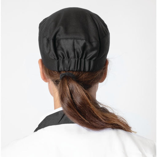 Nisbets Essentials Chef Skull Caps Black (2 pack) Nisbets Essentials