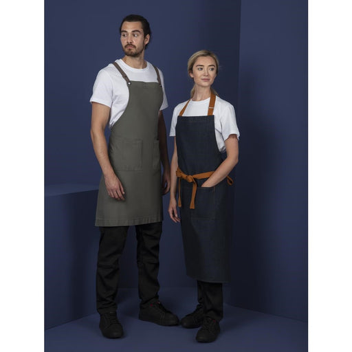 Southside Cotton Canvas Bib Apron Khaki Southside
