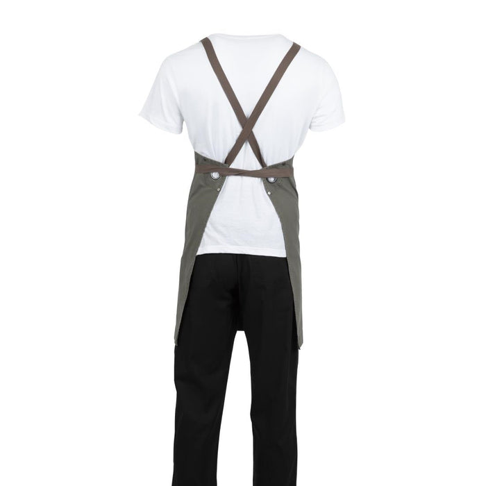 Southside Cotton Canvas Bib Apron Khaki Southside