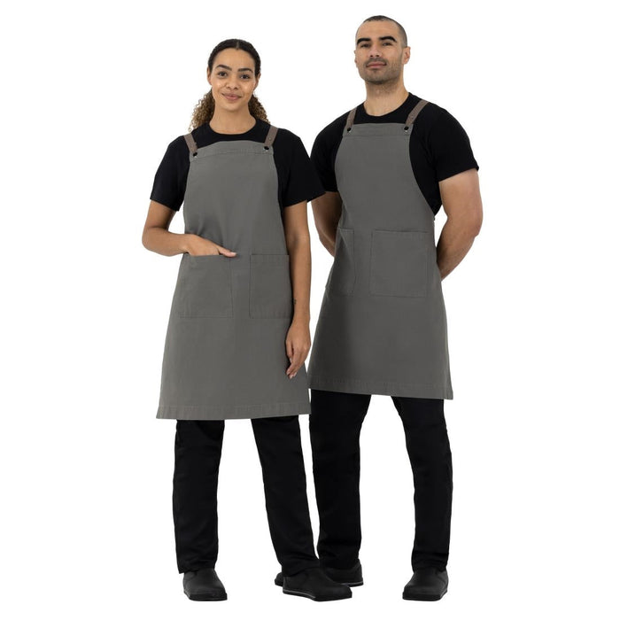 Southside Cotton Canvas Bib Apron Khaki Southside