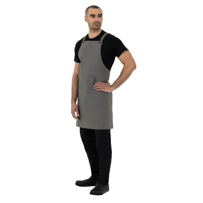 Southside Cotton Canvas Bib Apron Khaki Southside