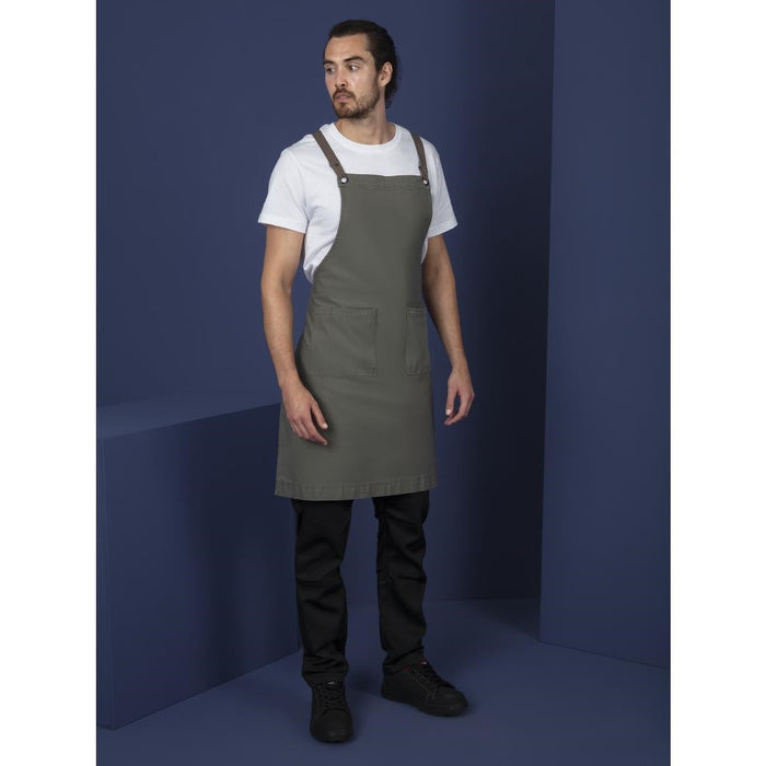 Southside Cotton Canvas Bib Apron Khaki Southside