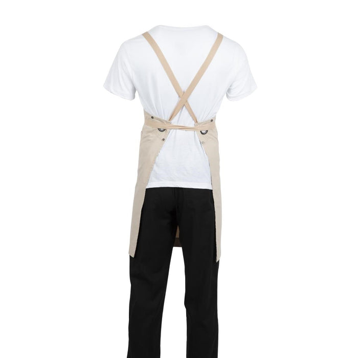 Southside Cotton Canvas Bib Apron Stone Southside