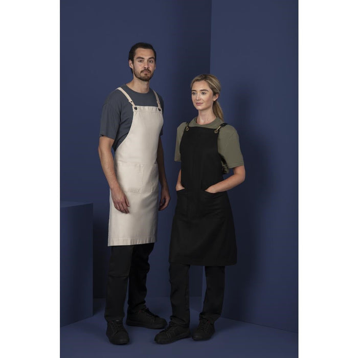 Southside Cotton Canvas Bib Apron Stone Southside