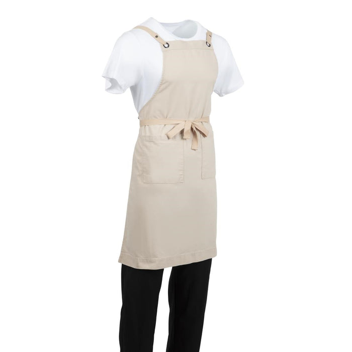 Southside Cotton Canvas Bib Apron Stone Southside