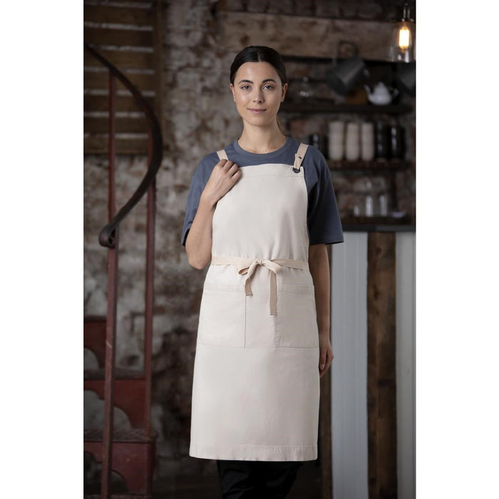 Southside Cotton Canvas Bib Apron Stone Southside