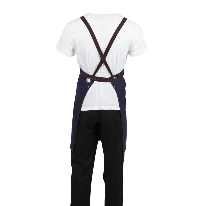 Southside Cotton Canvas Bib Apron Navy Southside