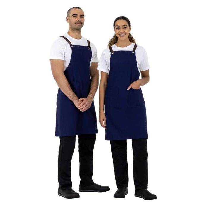 Southside Cotton Canvas Bib Apron Navy Southside