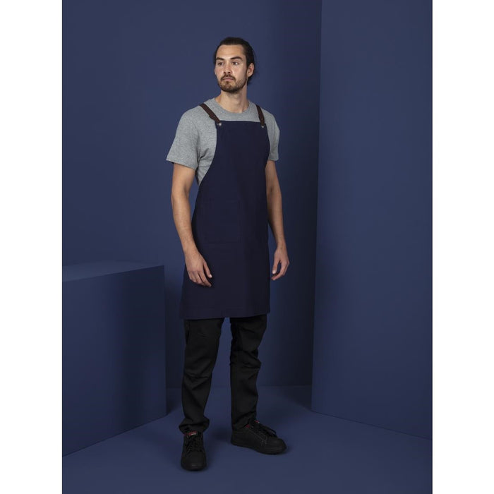 Southside Cotton Canvas Bib Apron Navy Southside