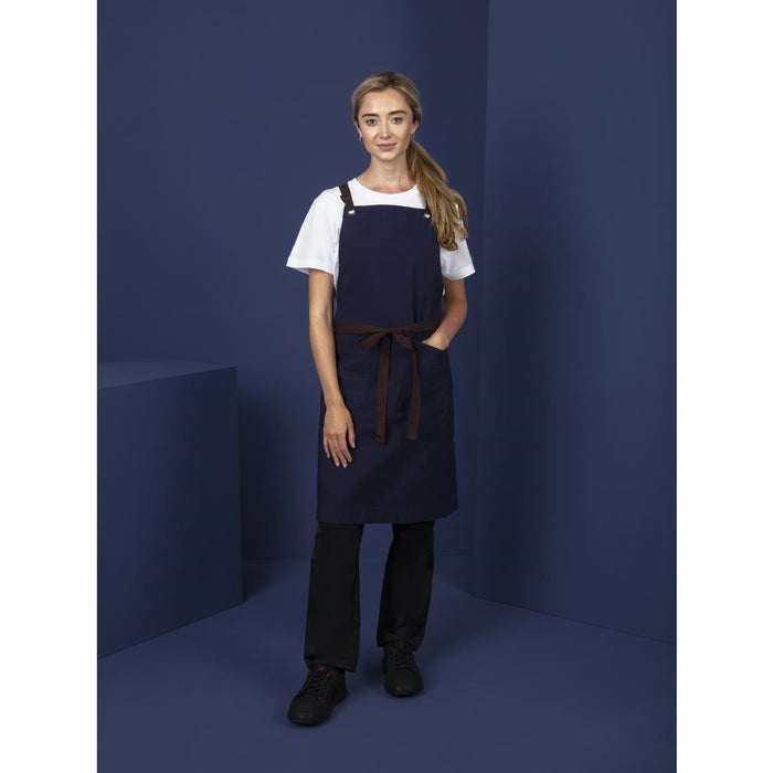 Southside Cotton Canvas Bib Apron Navy Southside