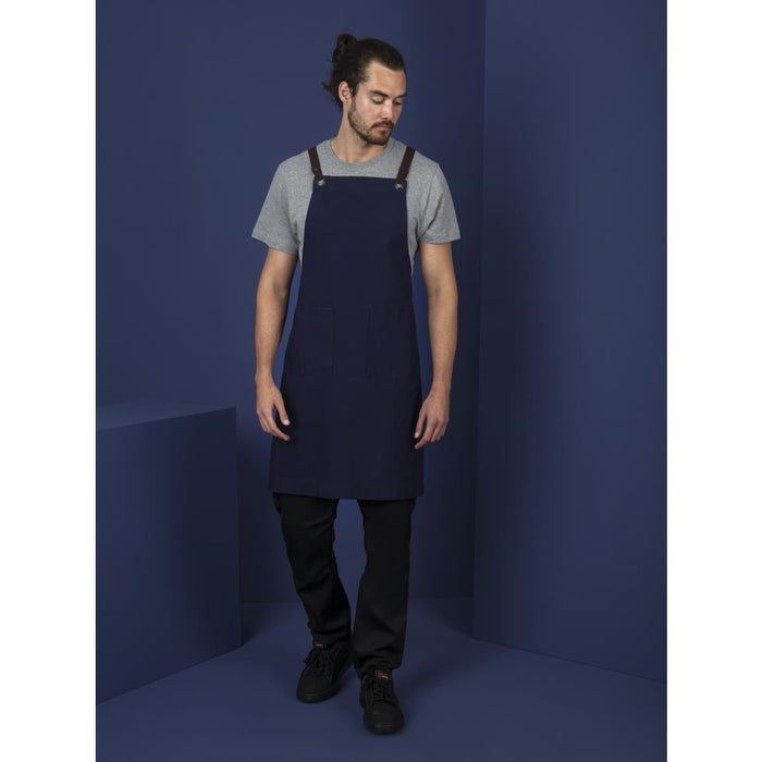 Southside Cotton Canvas Bib Apron Navy Southside