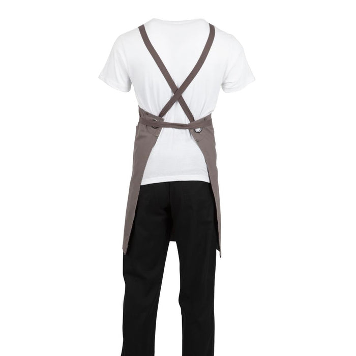 Southside Cotton Canvas Bib Apron Washed Grey Southside