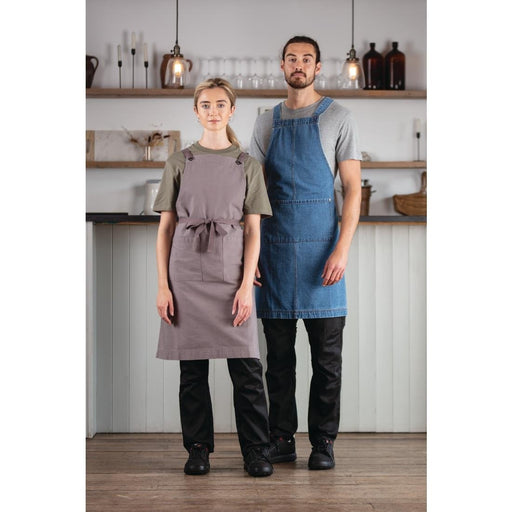 Southside Denim Bib Apron Light Blue Southside