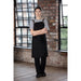 Southside Linen Blend Bib Apron Black Southside
