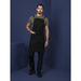 Southside Linen Blend Bib Apron Black Southside