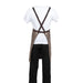 Southside Linen Blend Bib Apron Chocolate Southside
