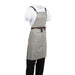 Southside Linen Blend Bib Apron Grey Southside