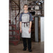 Southside Linen Blend Bib Apron Grey Southside