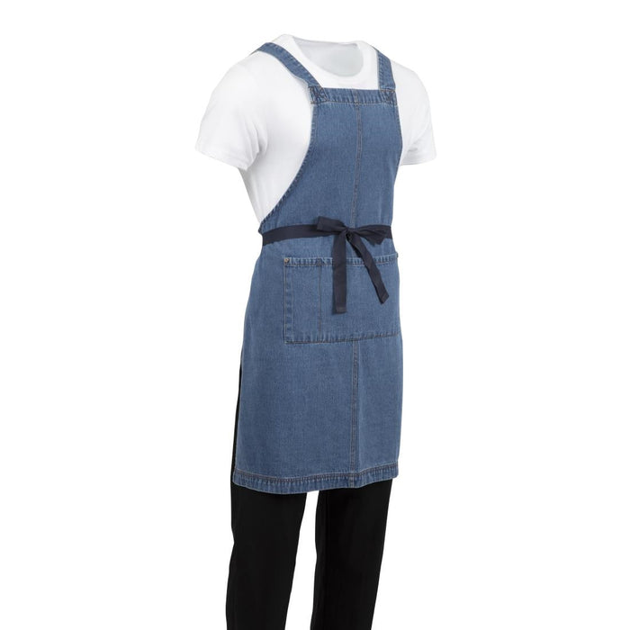 Southside Denim Bib Apron Light Blue Southside