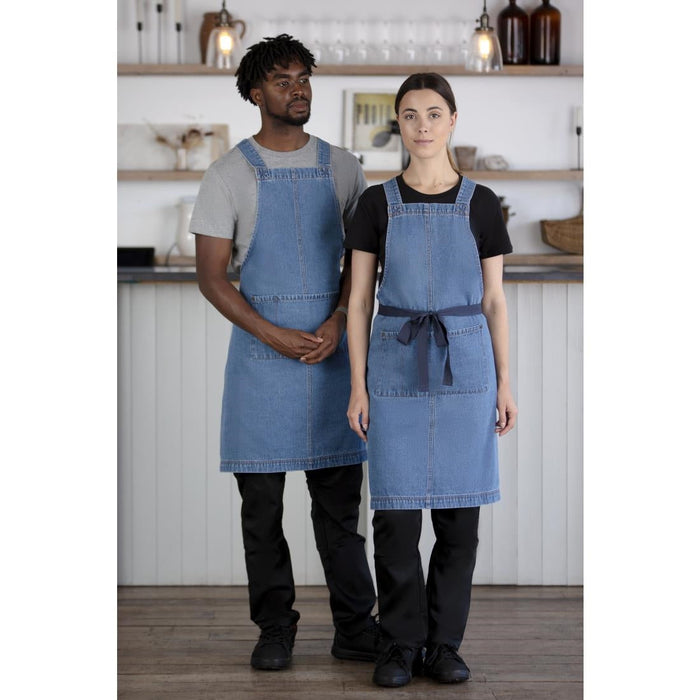 Southside Denim Bib Apron Light Blue Southside