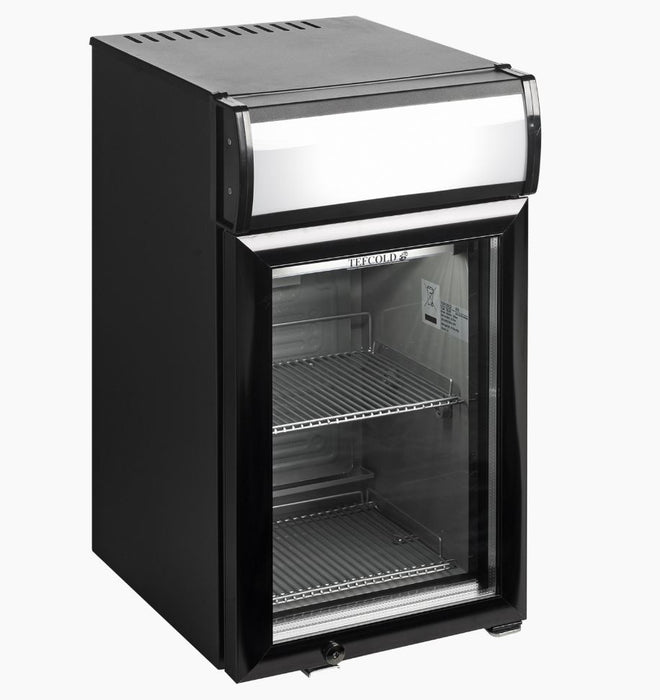 Tefcold BC25CP Black Glass Door Counter Top Display Chiller