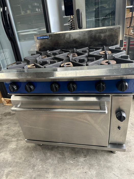 Blue Seal 6 Burner Gas Oven Range - Refurbished Canmac Catering Equipment